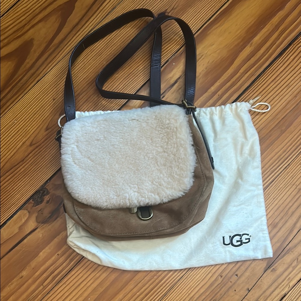 UGG Crossbody Bag in Tan and Cream